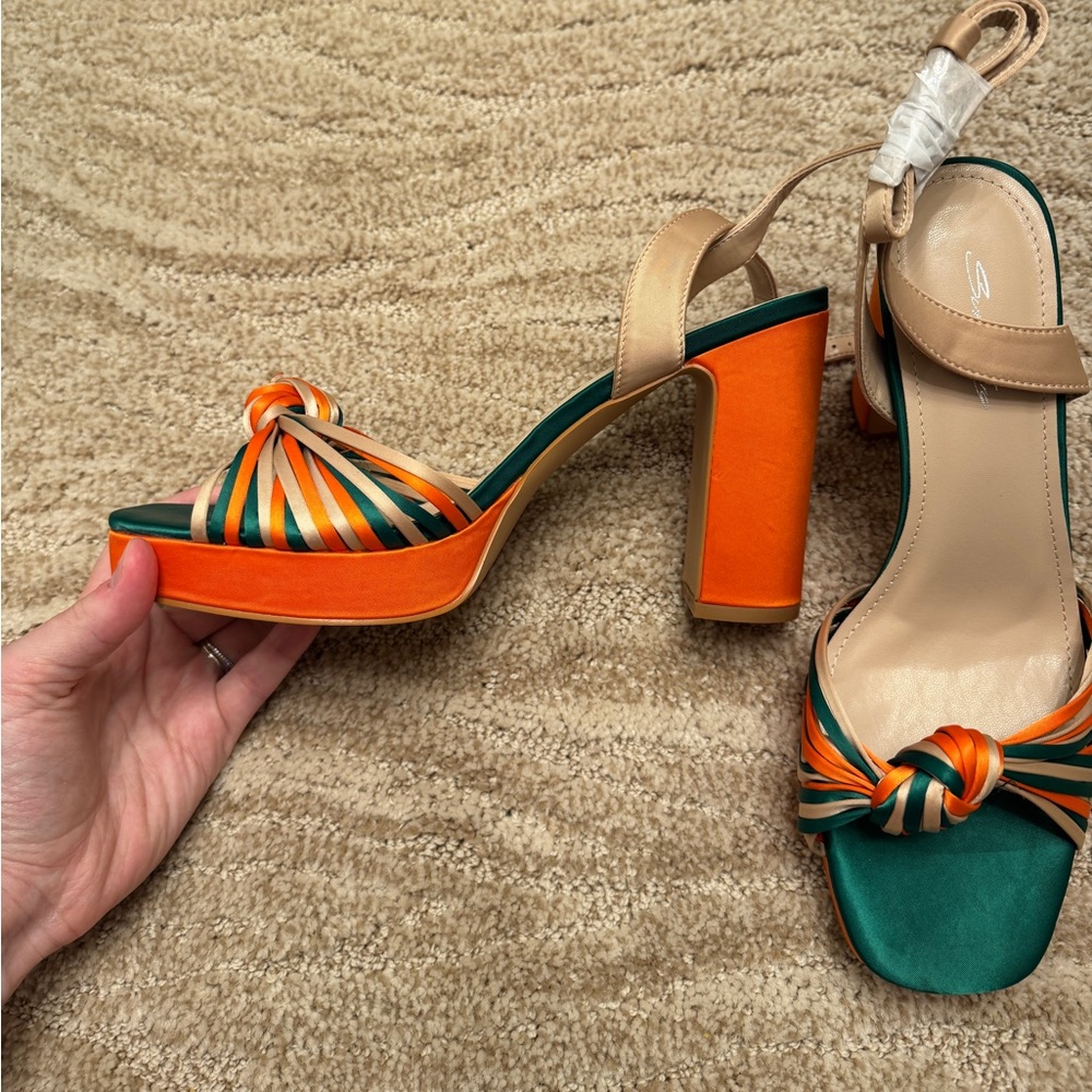 Stylish Multicolor Platform Sandals - image 4